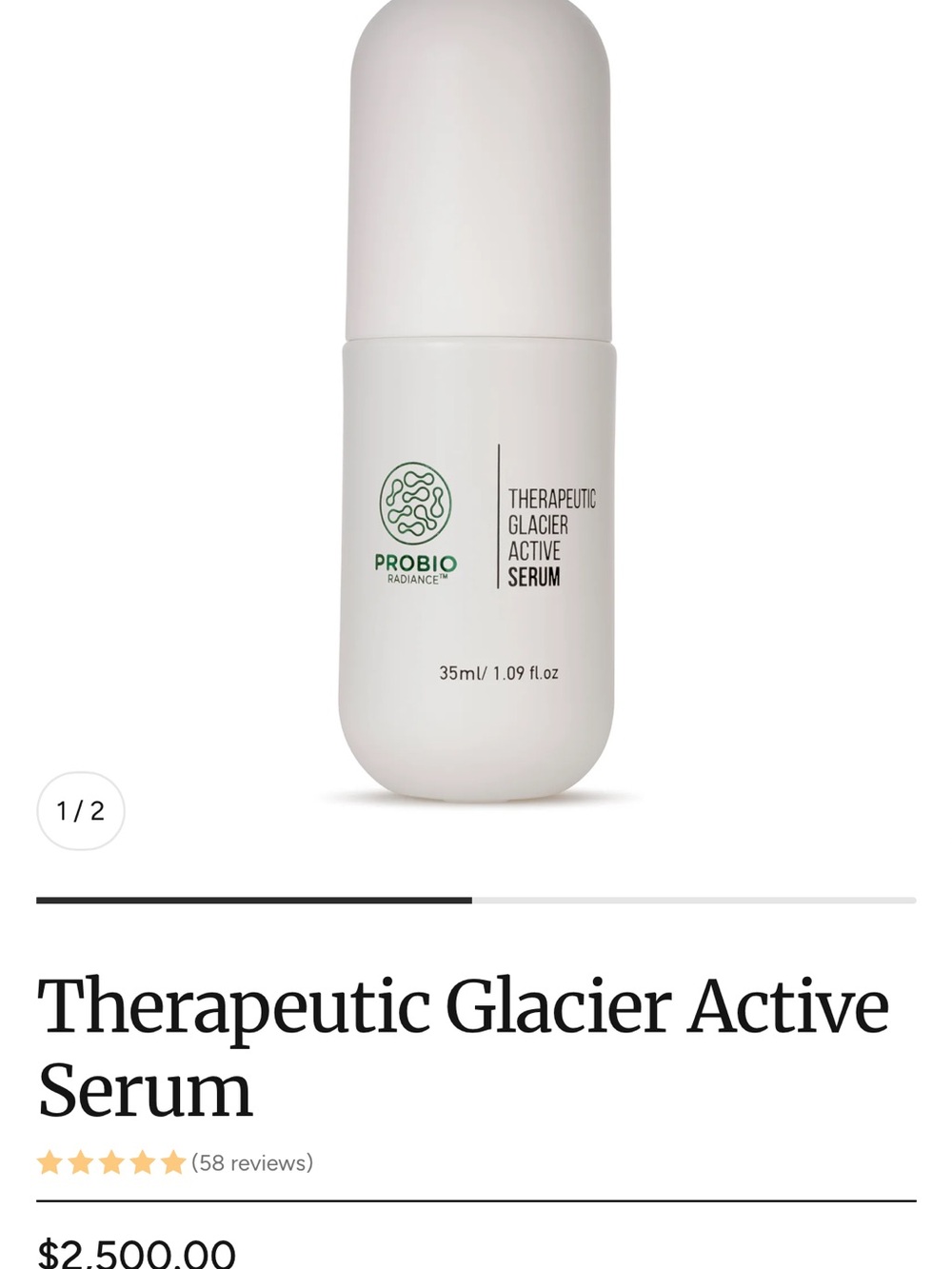 Therapeutic Glacier Active Serum - White
